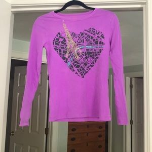 J. Crew purple long sleeve shirt